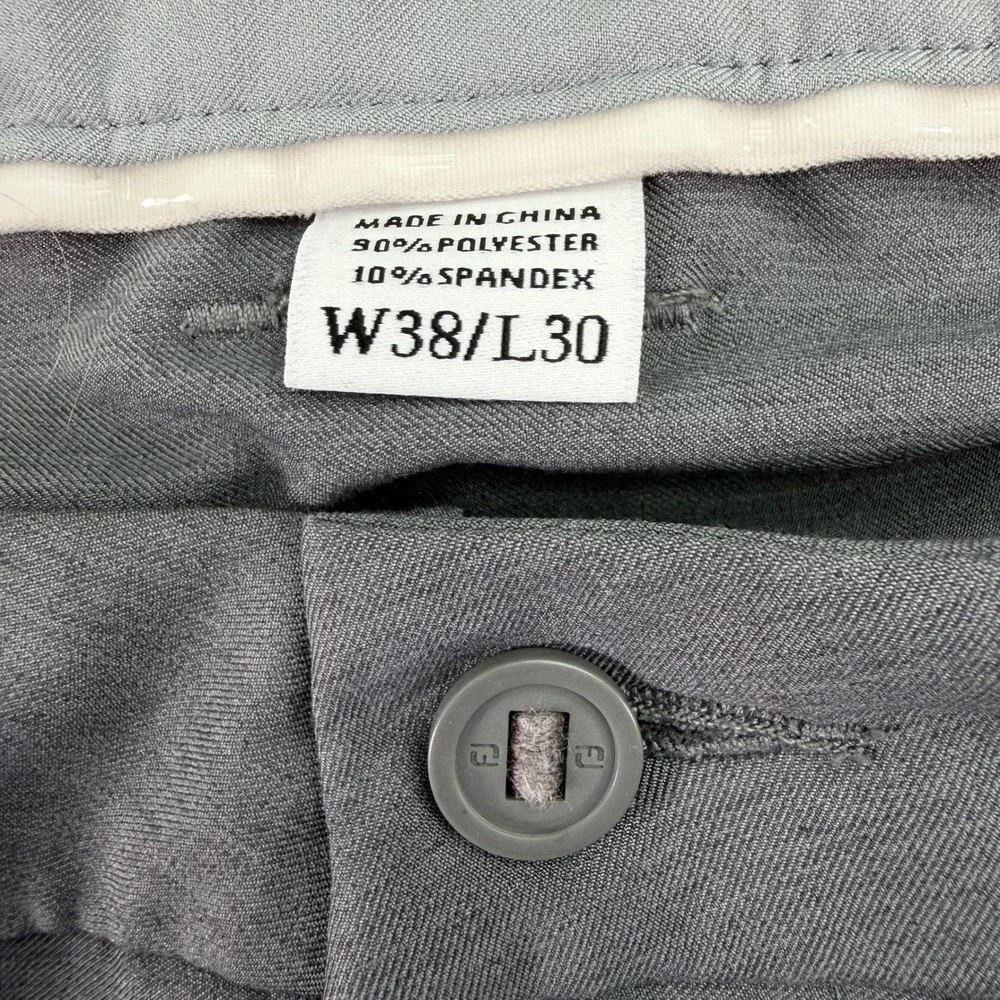 FJ FootJoy Pants Mens 38x30 Grey‎ Performance Golf Stretch Poly Spandex